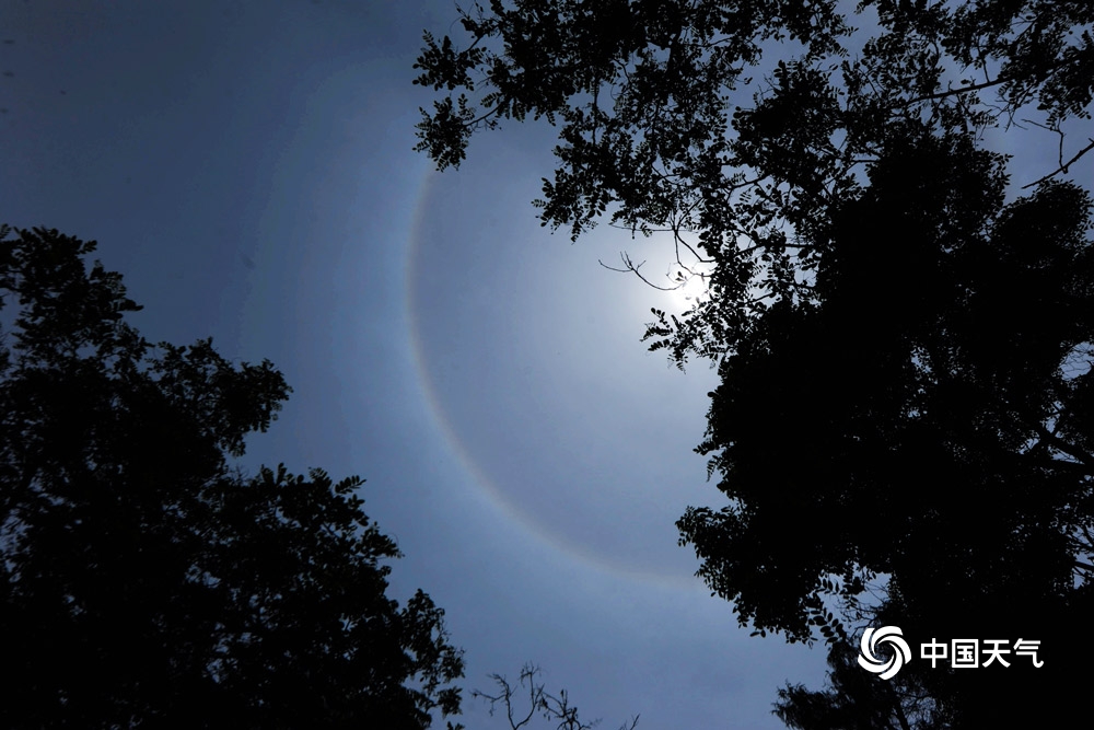 南方多省出现日晕奇观,多地现日晕奇观照片