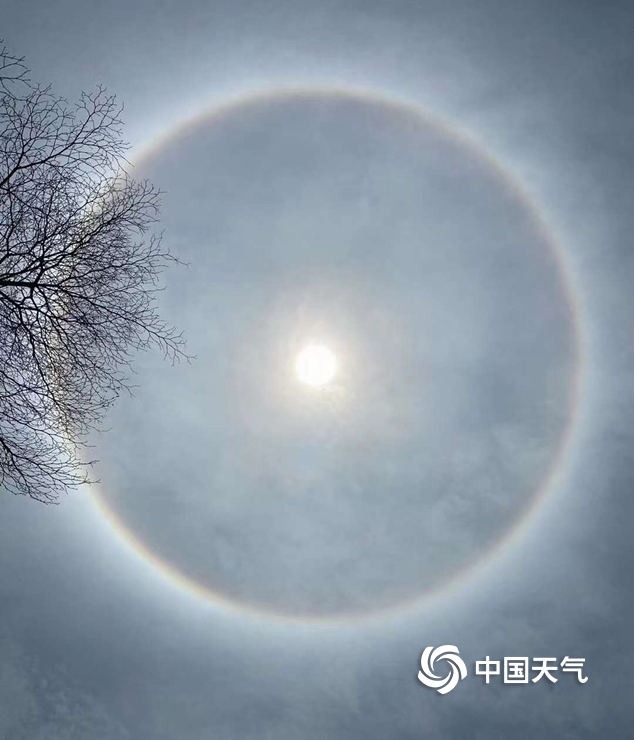 南方多省出现日晕奇观,多地现日晕奇观照片