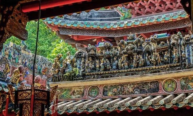 石湾琉璃瓦屋顶,石湾瓦脊全景视频