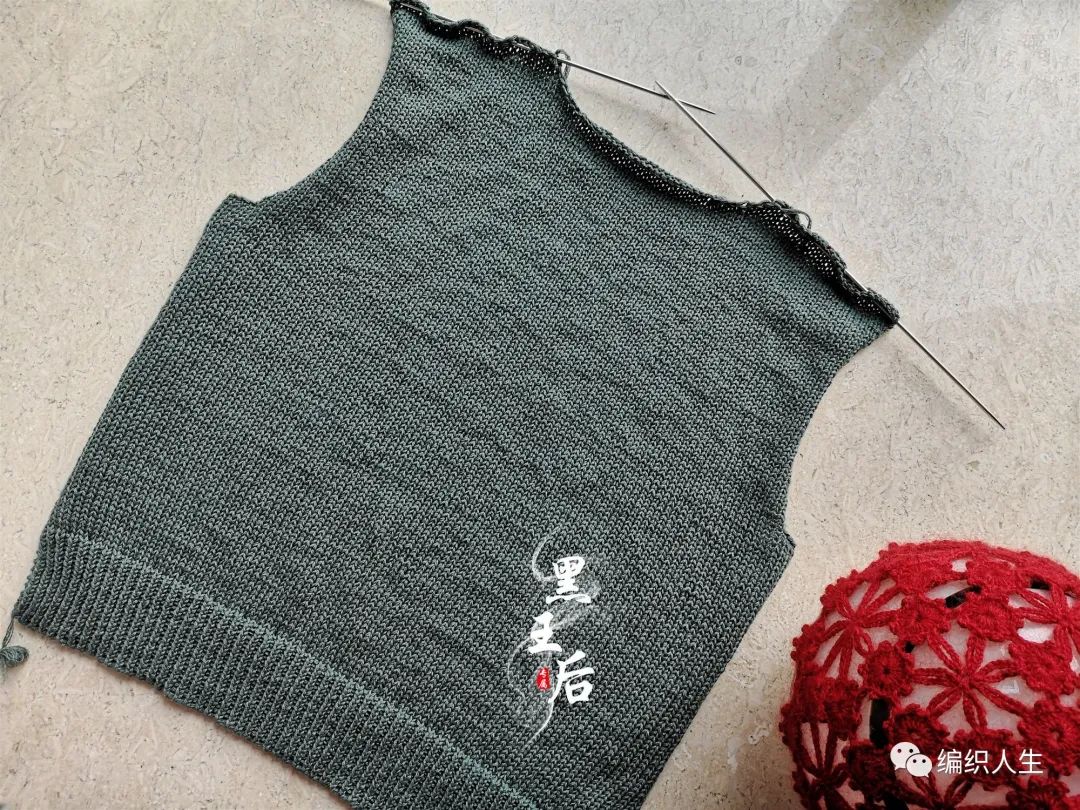 羊绒粗线棒针编织毛衣开衫长款,绿色羊毛线棒针织开衫中长款图解