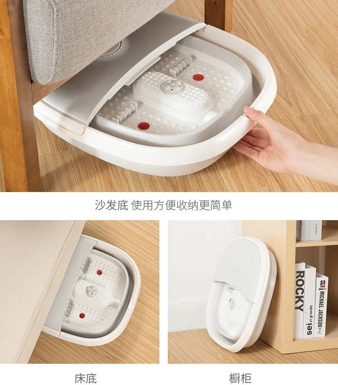 可以加热带按摩的洗脚盆,全自动折叠按摩洗脚盆