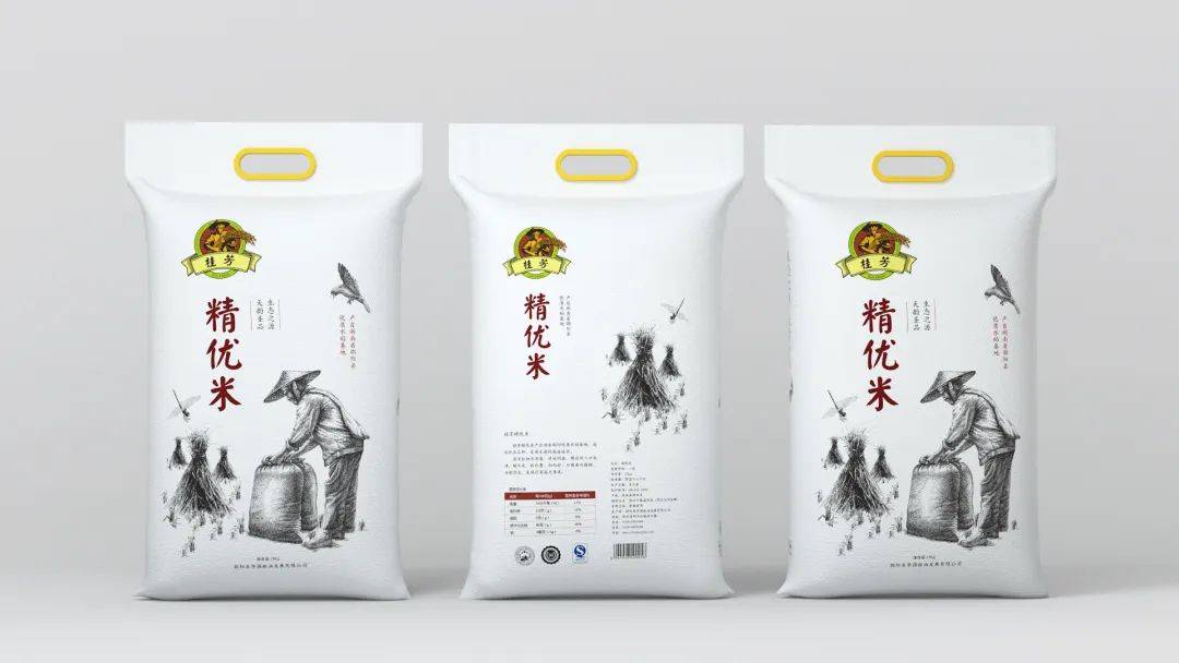 漂亮的大米系列包装设计,日式大米包装设计