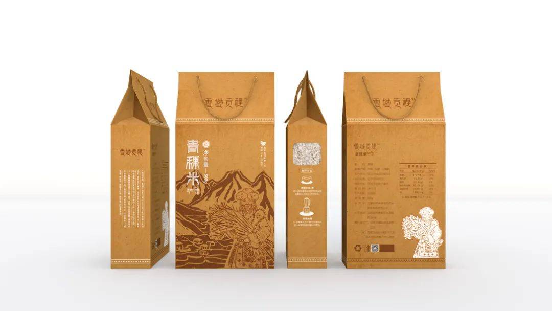 漂亮的大米系列包装设计,日式大米包装设计