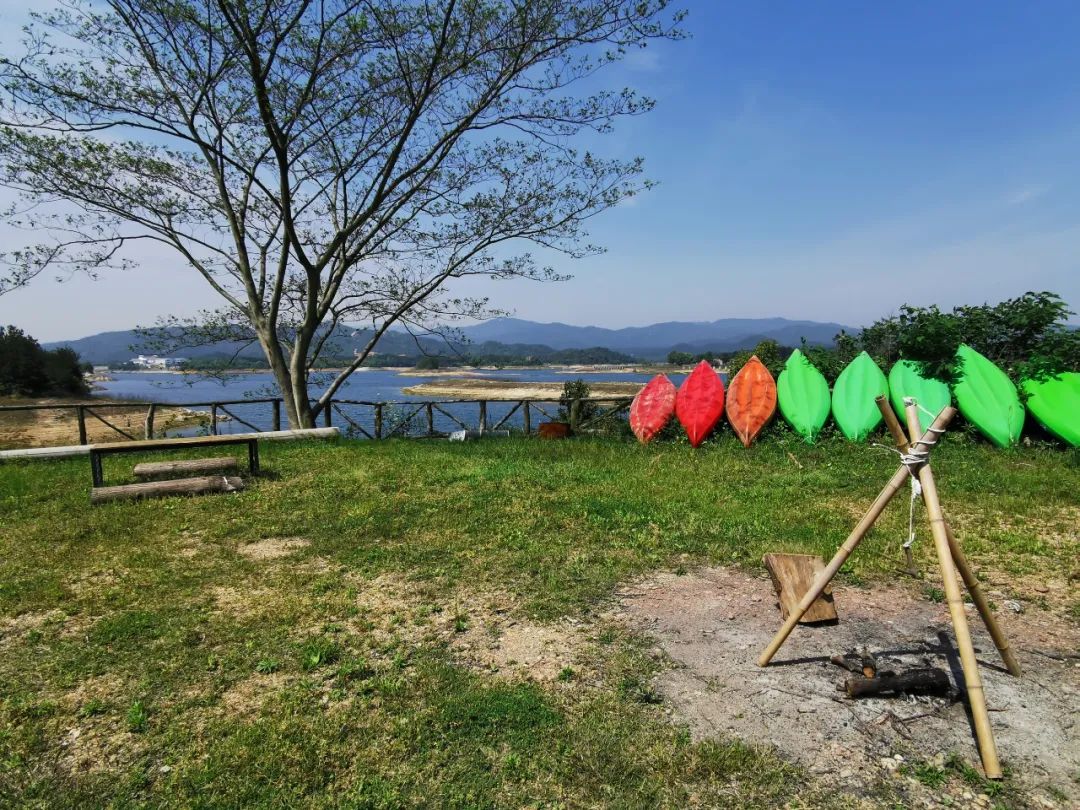 武汉开车1.5小时|通透如琉璃的“蓝丝绸”湖,有人在湖畔造了500亩撒欢营地「432集」