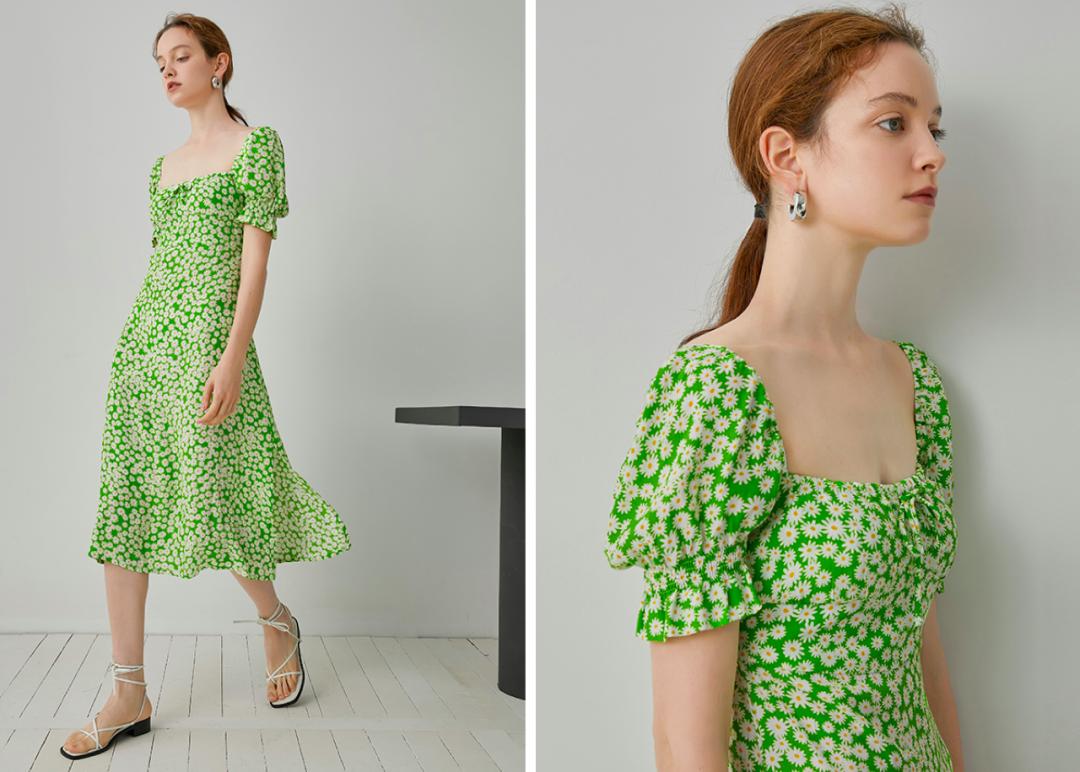 2022新款碎花气质裙子,30-20岁洋气碎花裙子