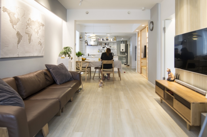 75平米二居室装修案例日式全包7万！-保利清能西海岸装修