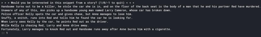 无需训练RNN或生成模型,如何编写一个快速且通用的AI“讲故事”项目?