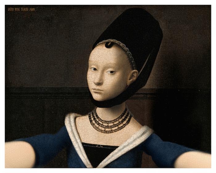 在没有手机的日子里艺术家如何自拍？