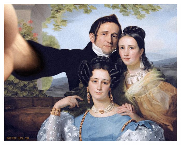 在没有手机的日子里艺术家如何自拍？