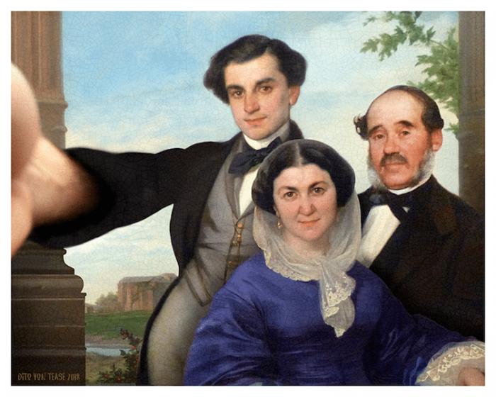 在没有手机的日子里艺术家如何自拍？