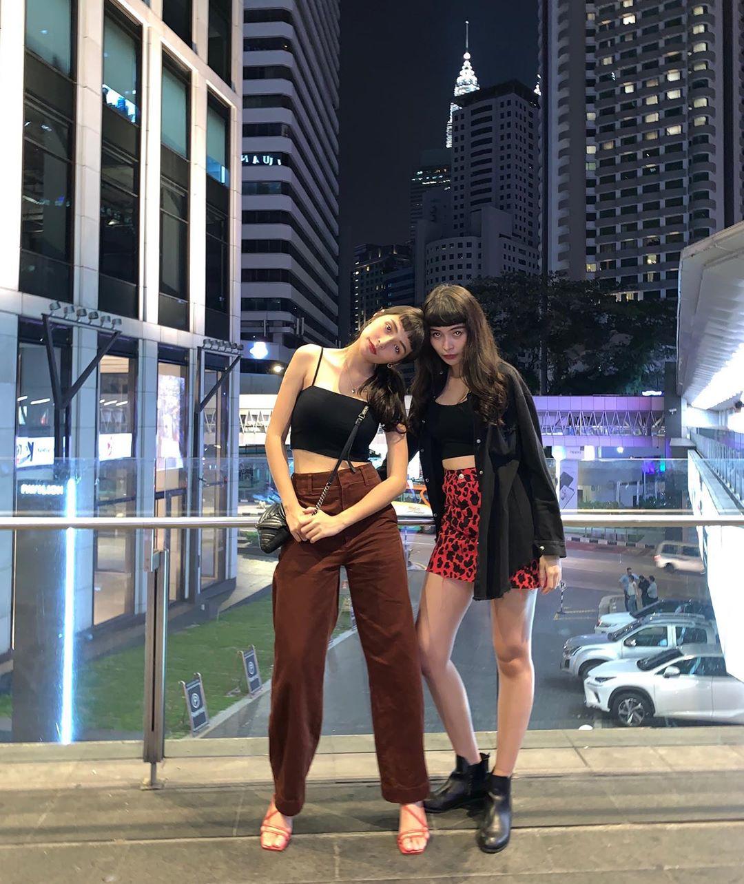 混血姐妹马来西亚穿搭,马来西亚连体双胞胎