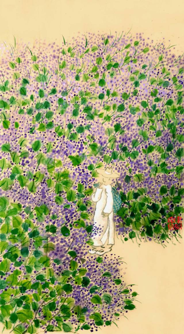 老树诗画里的夏天,老树画画中秋的诗