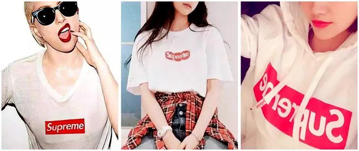supreme短袖明星同款,明星都在穿的t恤