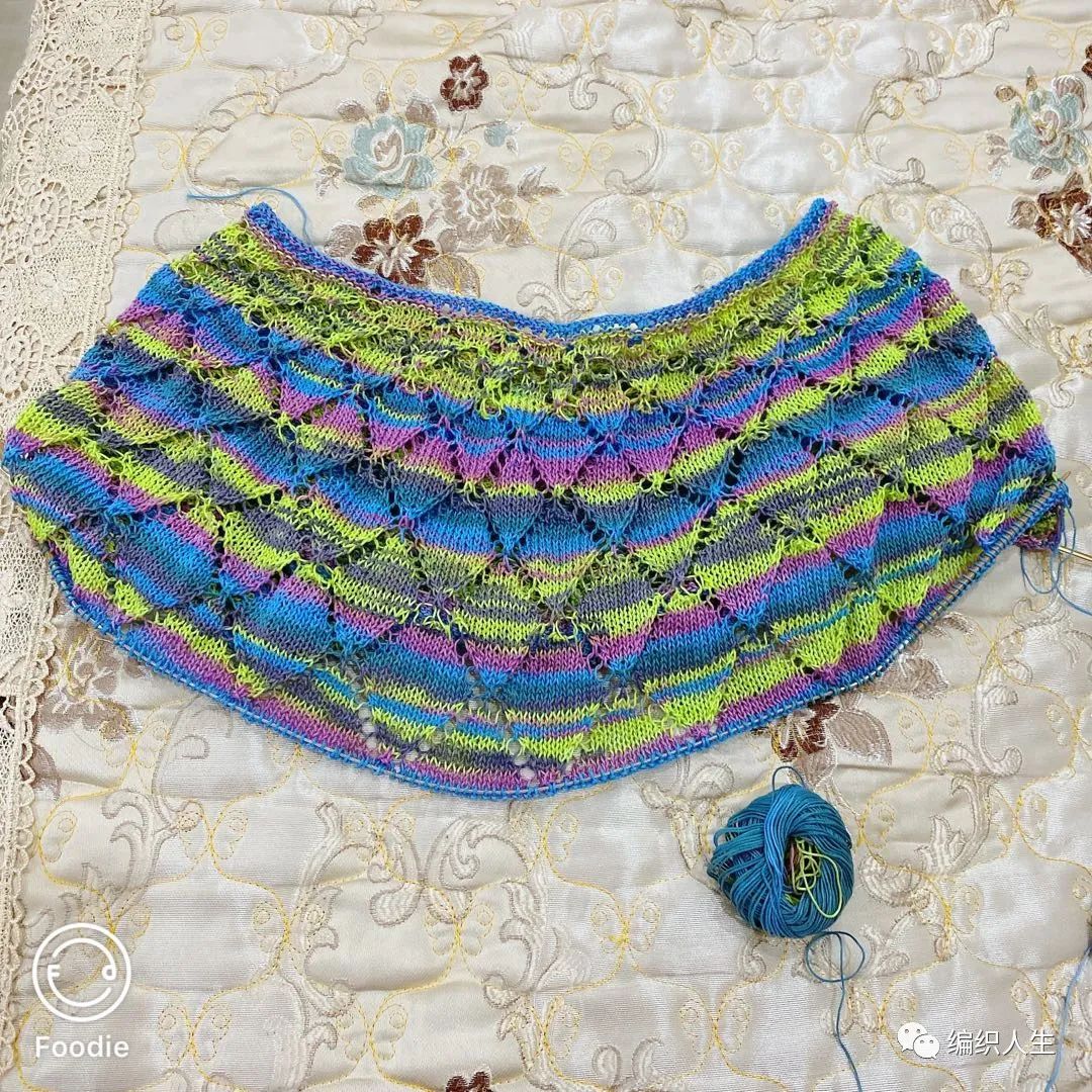 钩针编织星光花样,星光形棒针花样图解