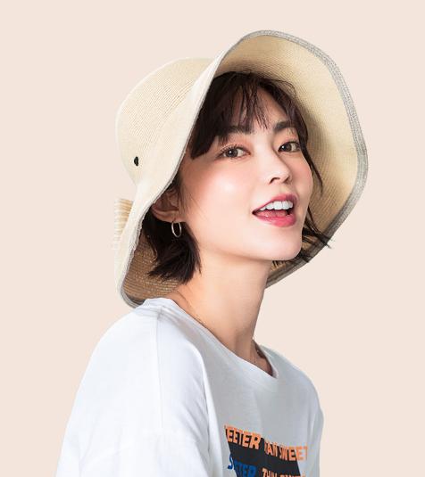 防晒遮阳折叠草帽,可以折叠的草帽牌子