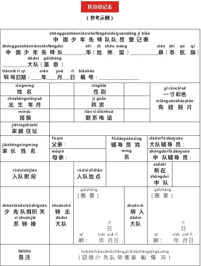 新队员入队知识自测,入队须知队歌
