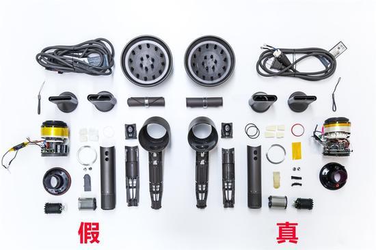 戴森吹风机怎么变真假,真假戴森吹风机对比测试