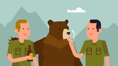 最骚士兵熊：抽烟喝酒花钱，样样在行，还是个战斗英“熊”