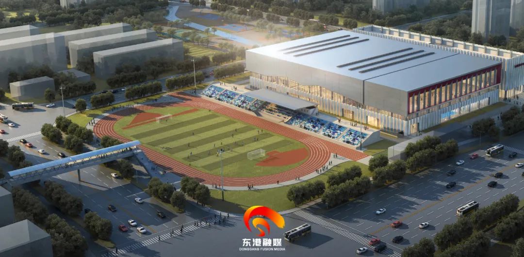首次曝光！东港区体育中心内部效果图和周边路网规划出炉！