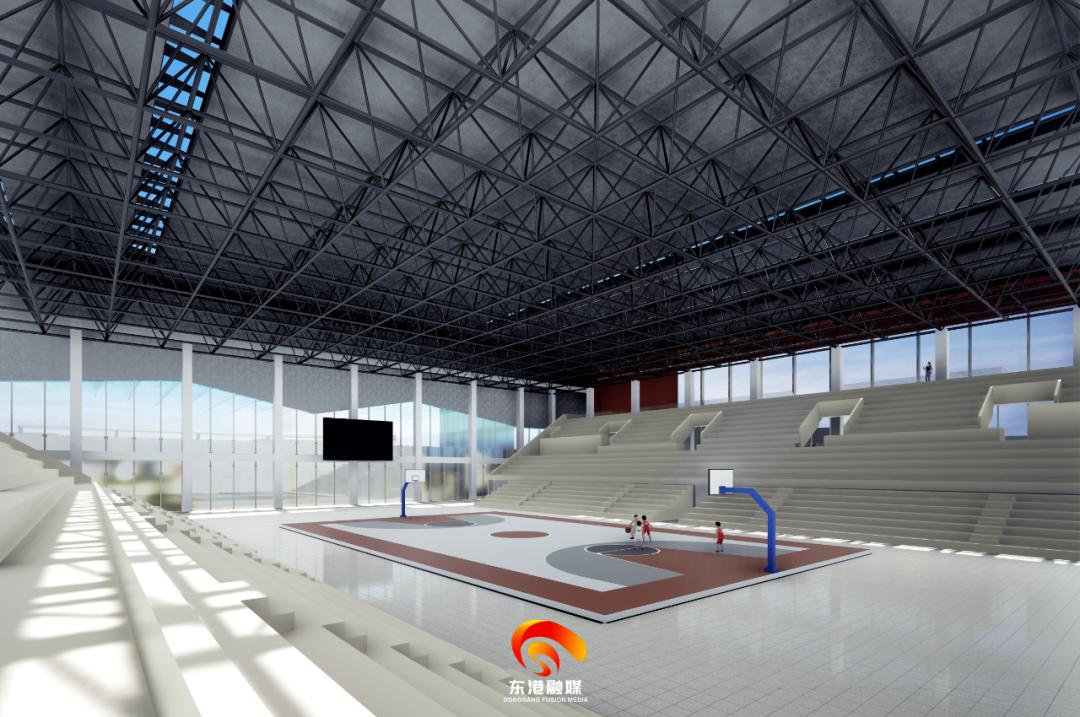 首次曝光！东港区体育中心内部效果图和周边路网规划出炉！