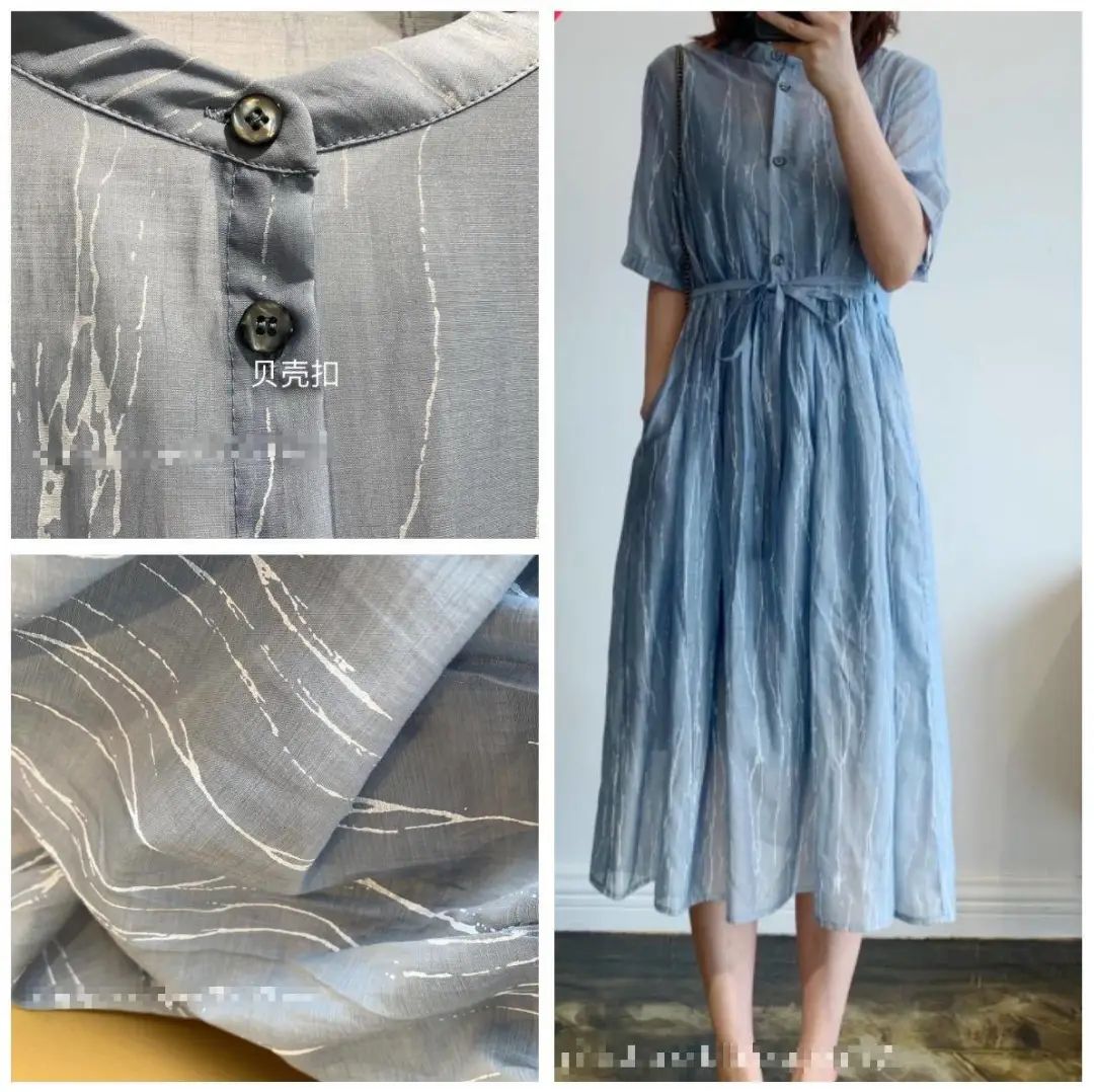 丝光棉聚酯纤维混纺面料,集合棉麻女装