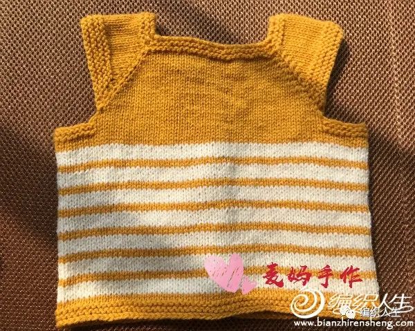 童衣缤纷作品沉睡的靓仔：婴幼儿棒针背心（有编织说明）