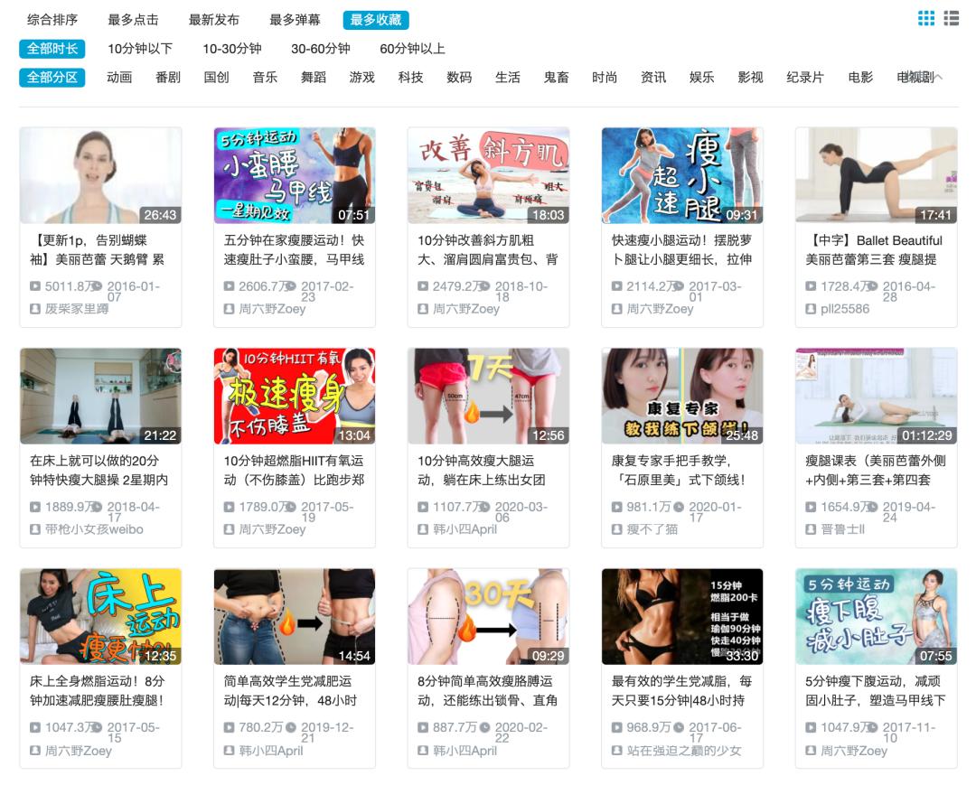 B站网红运动视频|在家练一周瘦5斤,可能吗