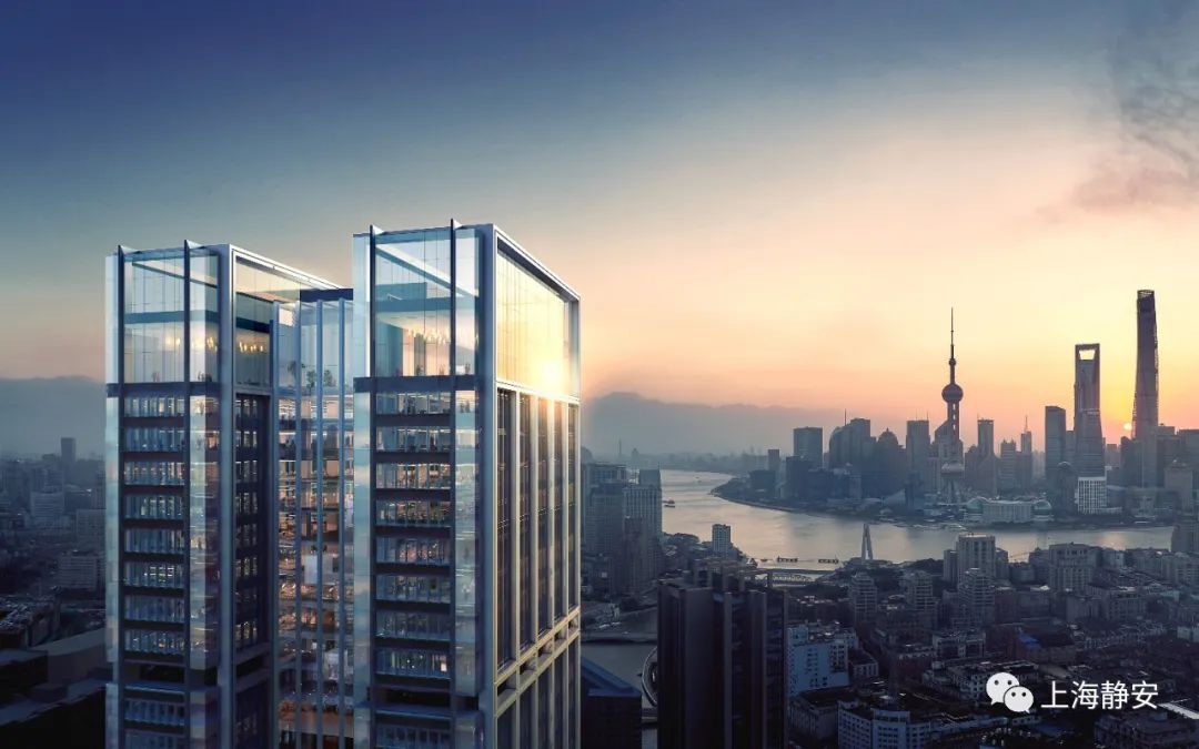 苏河湾中心图片,苏河湾塔尖夜景