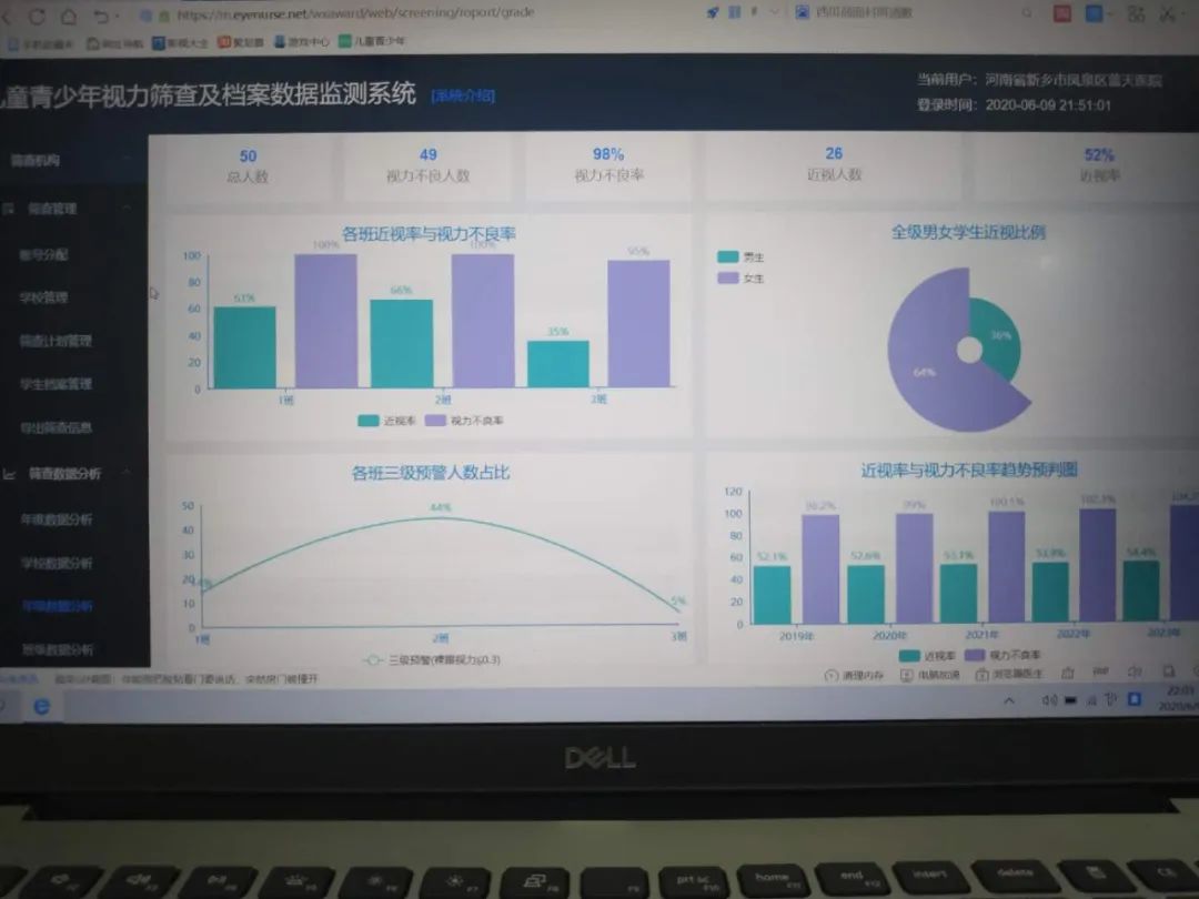 开启“AI”模式,凤泉蓝天医院视力检测进校园!