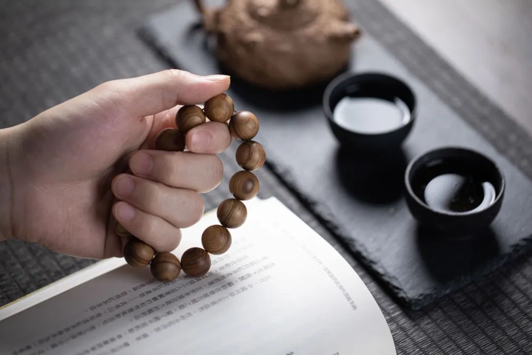 老料天然绿檀木手串,老檀木手串1.0