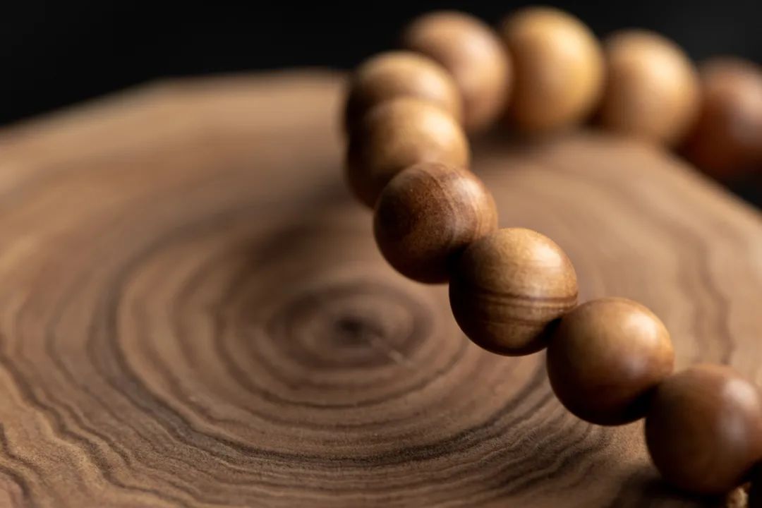 老料天然绿檀木手串,老檀木手串1.0