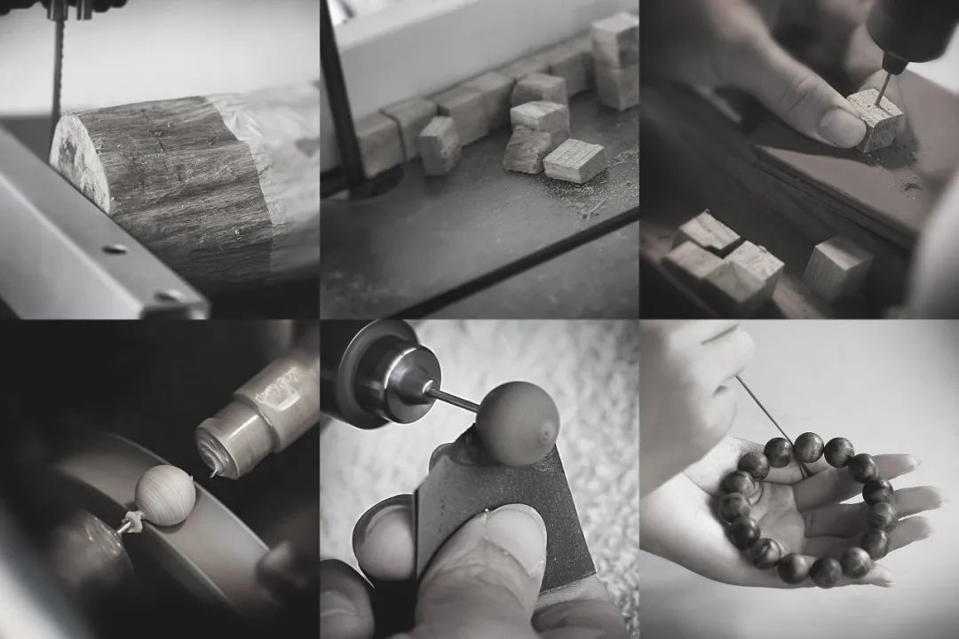 老料天然绿檀木手串,老檀木手串1.0