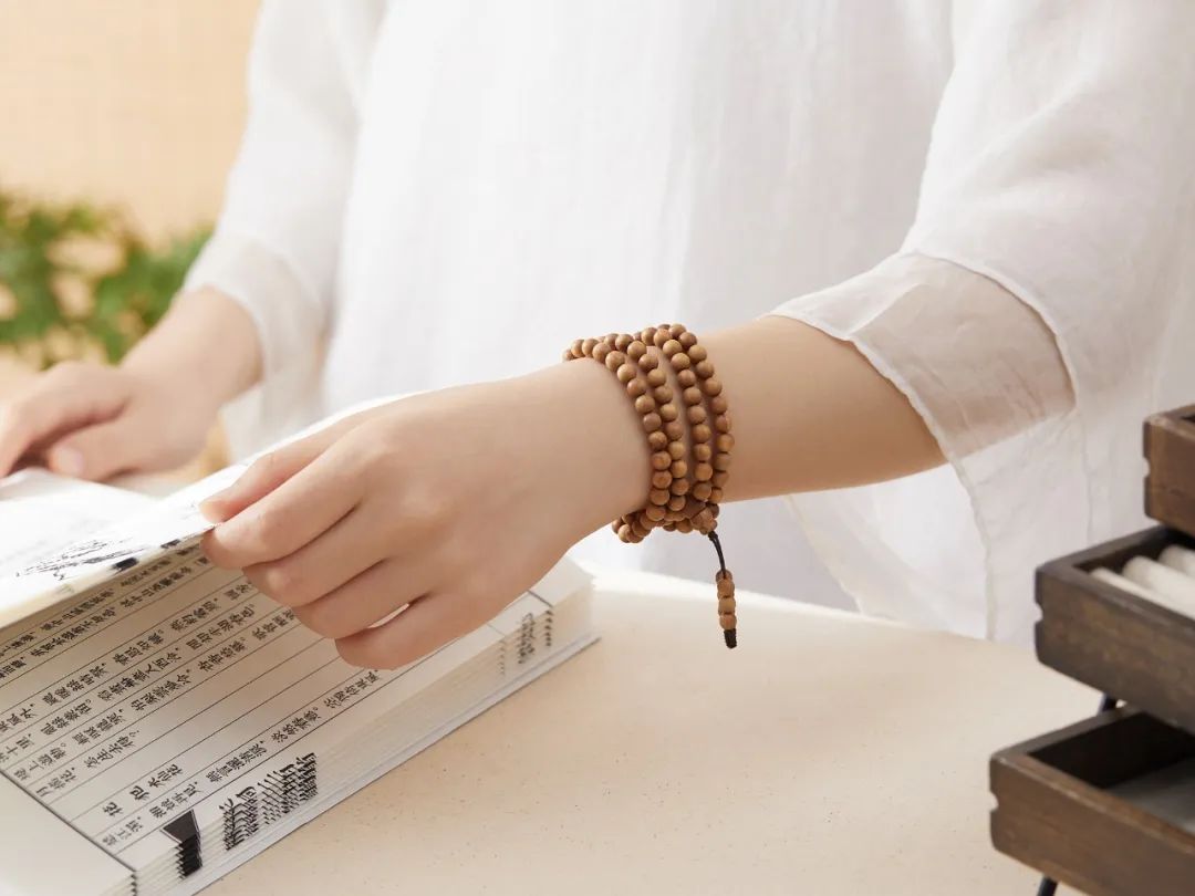 老料天然绿檀木手串,老檀木手串1.0