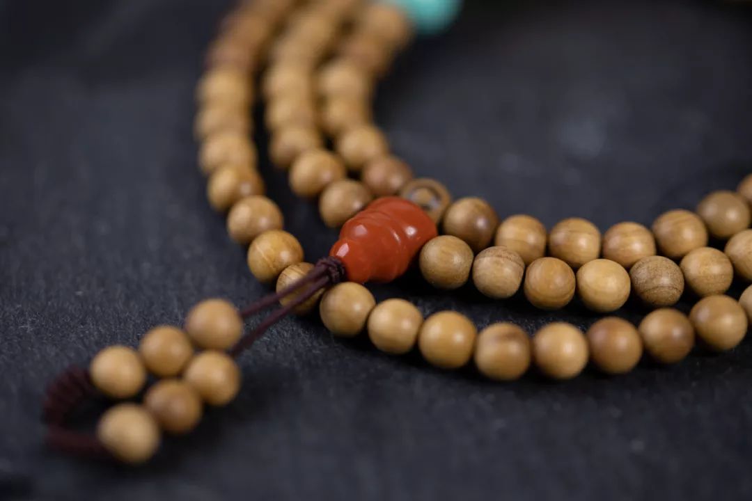 老料天然绿檀木手串,老檀木手串1.0