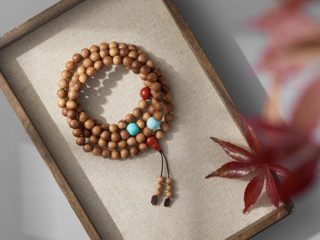 老料天然绿檀木手串,老檀木手串1.0