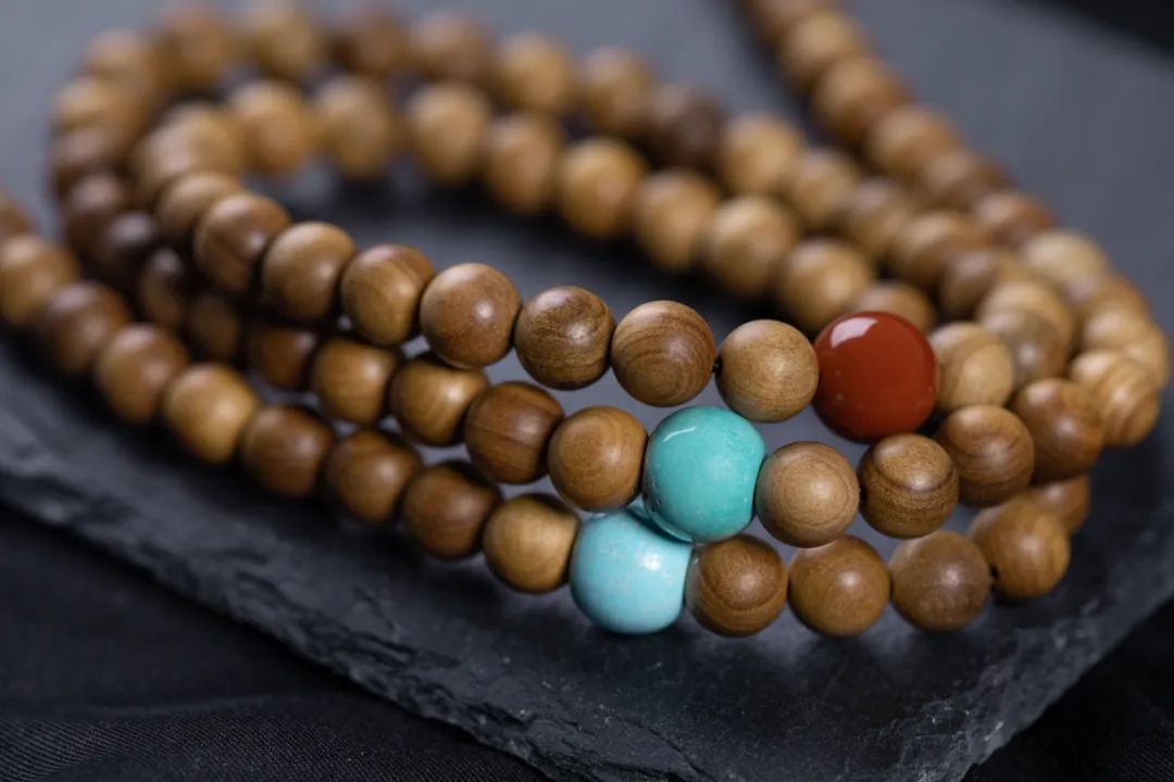 老料天然绿檀木手串,老檀木手串1.0