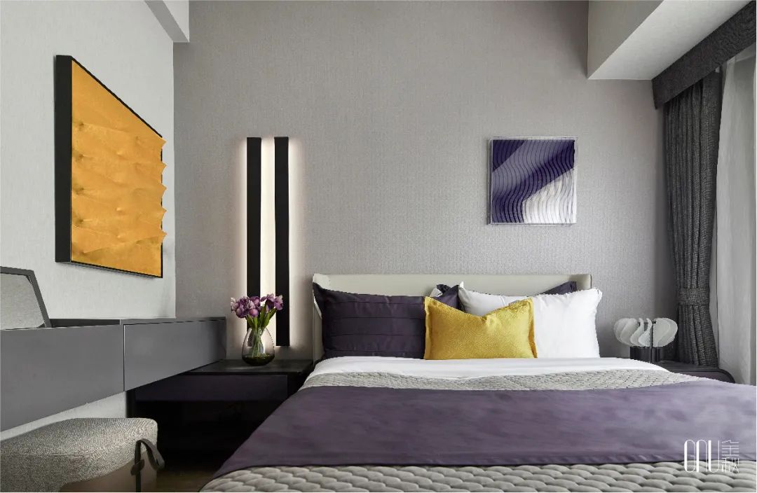 99平方现代轻奢样板房,金秋装修风格图片