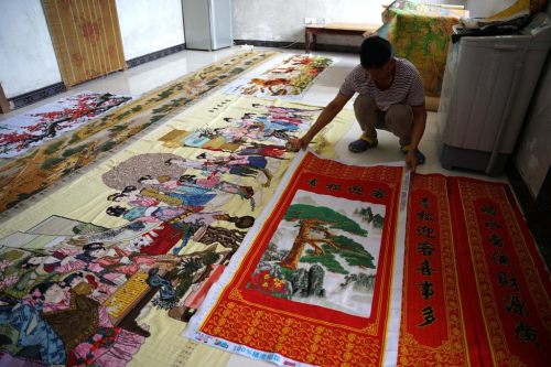 22米手工清明上河图,13岁女孩儿独自完成清明上河图