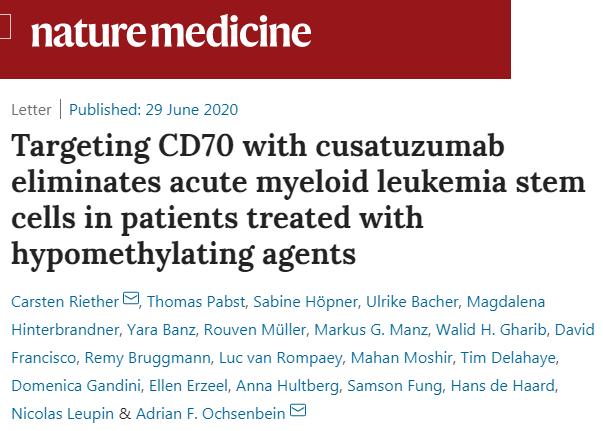 cd38单抗能治急性髓系白血病吗,白血病第一次化疗缓解70%