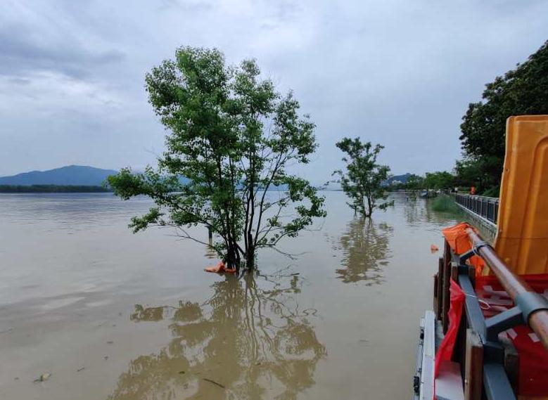 每小时2个西湖冲向下游,新安江水库水位开始下降!建德30万人受影响,桐庐多处汪洋