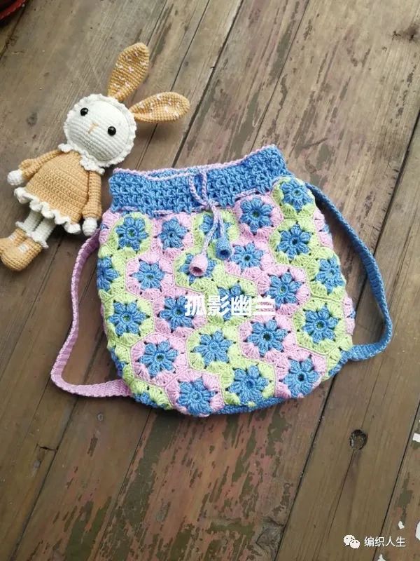 新妈咪手作钩针儿童双肩包教程,儿童钩针卡通双肩包全教程