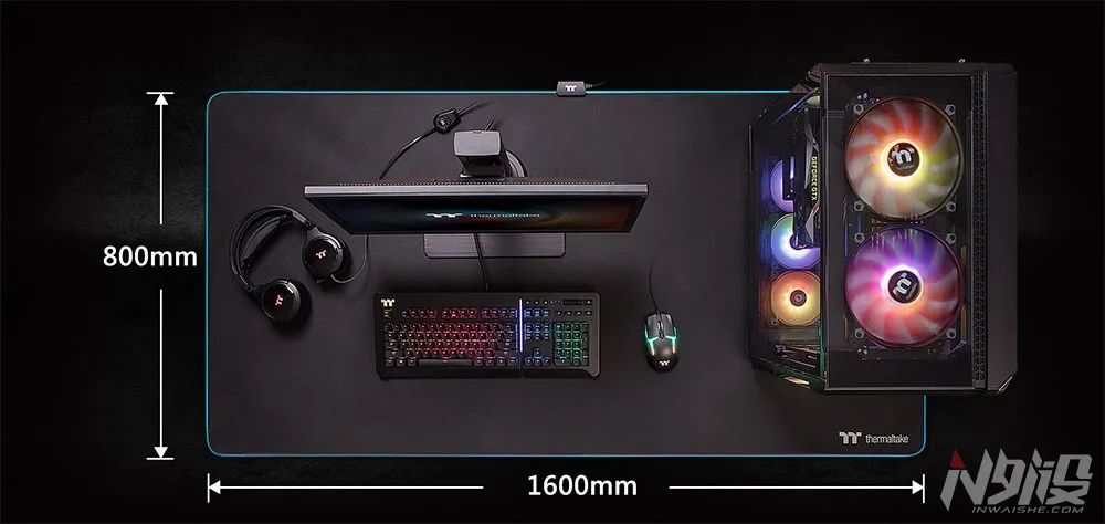 曜越发布全新M900XXLRGB电竞鼠标垫