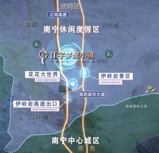 江宇梦想小镇布局图,江宇梦想小镇