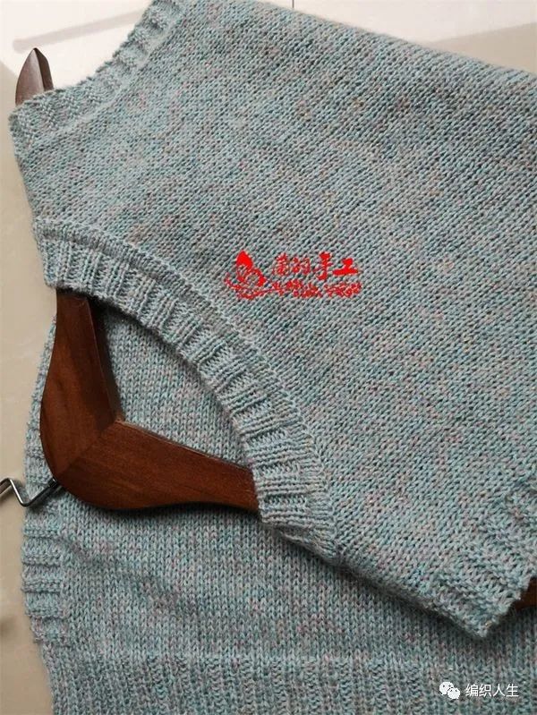 棒针背心编织女教程,两片式宝宝棒针背心