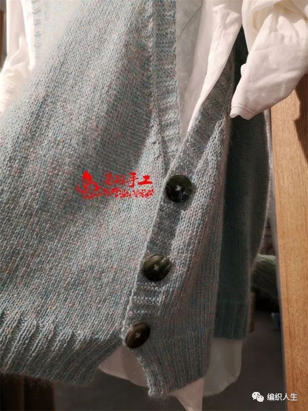 棒针背心编织女教程,两片式宝宝棒针背心