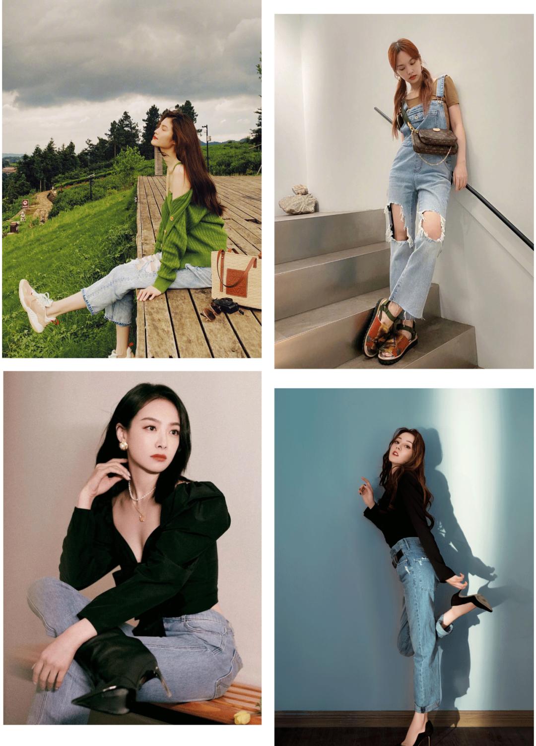 阔腿牛仔裤必备鞋,夏天穿的牛仔裤女推荐什么