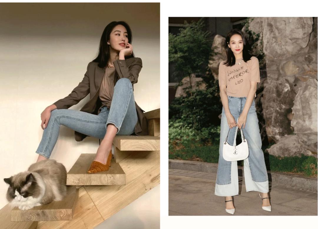 阔腿牛仔裤必备鞋,夏天穿的牛仔裤女推荐什么