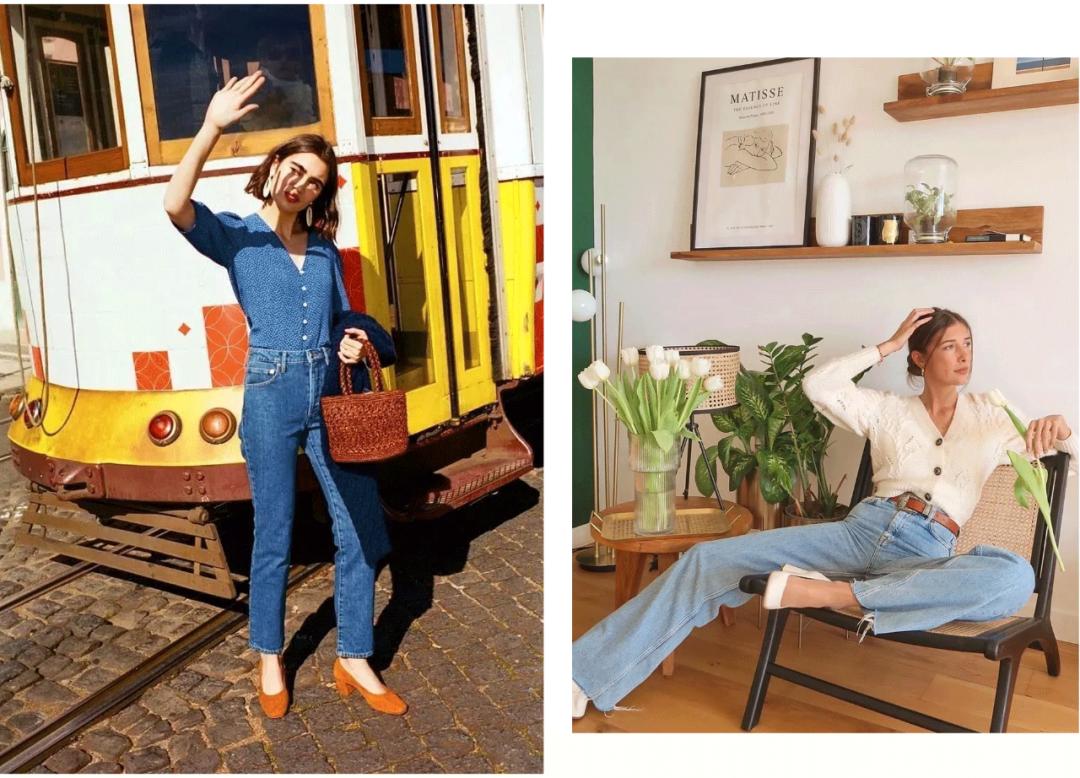 阔腿牛仔裤必备鞋,夏天穿的牛仔裤女推荐什么