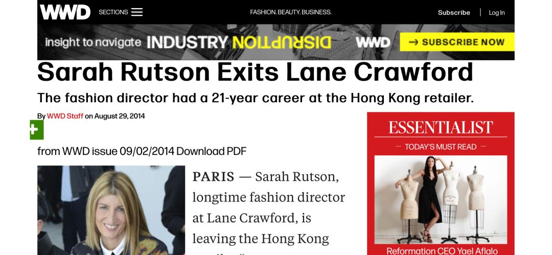 聊天|在连卡佛做买手是怎样的一种体验?