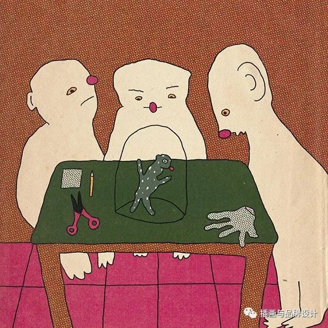 插画丨抽象复古的画面有没有带给你一些童年的回忆呢？